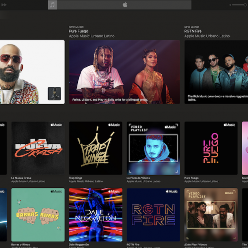 APPLE MUSIC URBANO LATINO MAIN PAGE