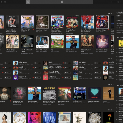 iTUNES - MAIN LATIN PAGE